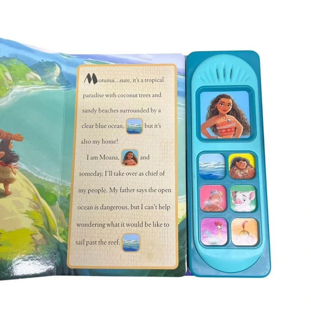 Disney Moana Bundle Of 3 Items Fun Gifts Crossbody Purse Book With Sounds Squish